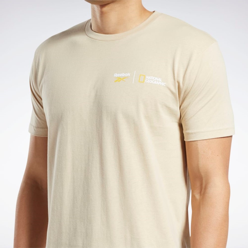 Multi Reebok National Geographic Short Sleeve T-Shirt | GA9190