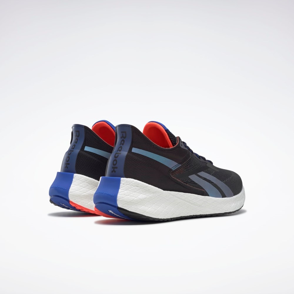 Night Black / Court Blue / Orange Flare Reebok Floatride Energy Symmetros Running Shoes | FW9396