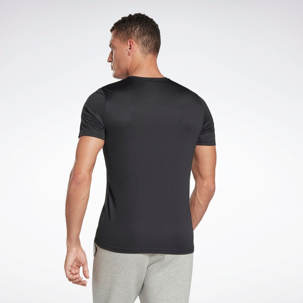 Night Black Reebok Workout Ready Graphic T-Shirt | HA1082