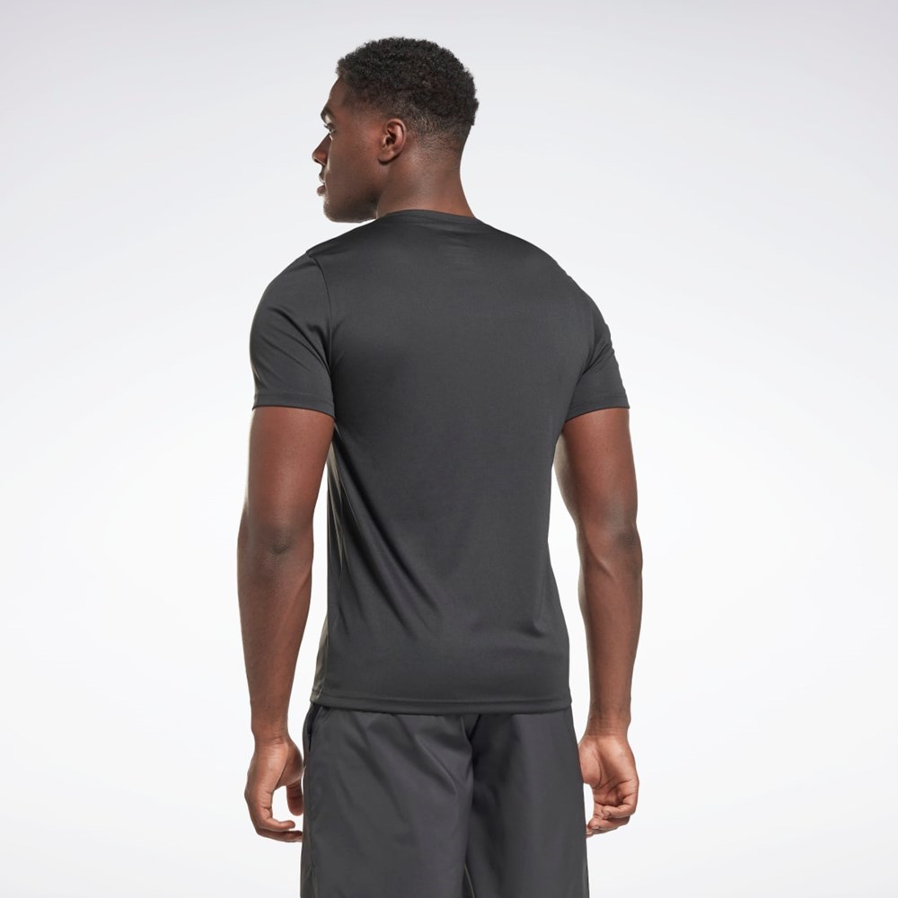 Night Black Reebok Workout Ready Graphic T-Shirt | HI3911