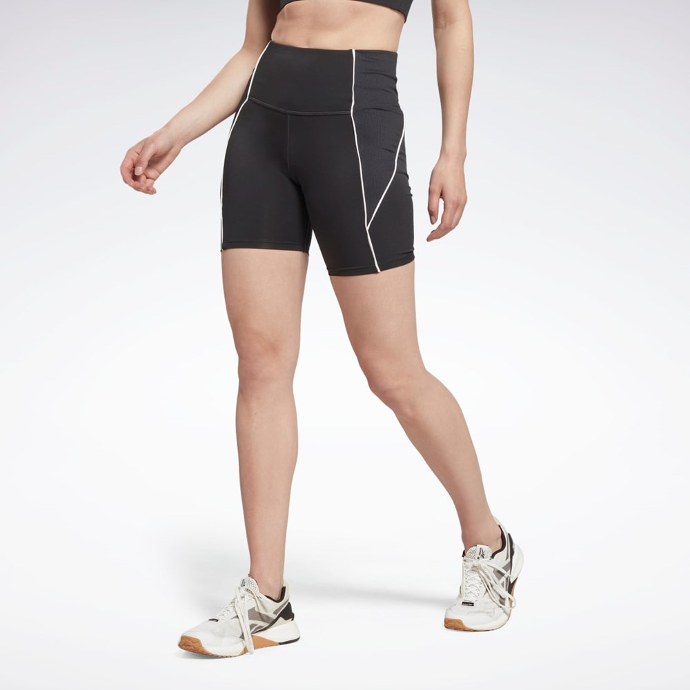 Night Black Reebok Workout Ready Poly Shorts | HG3861