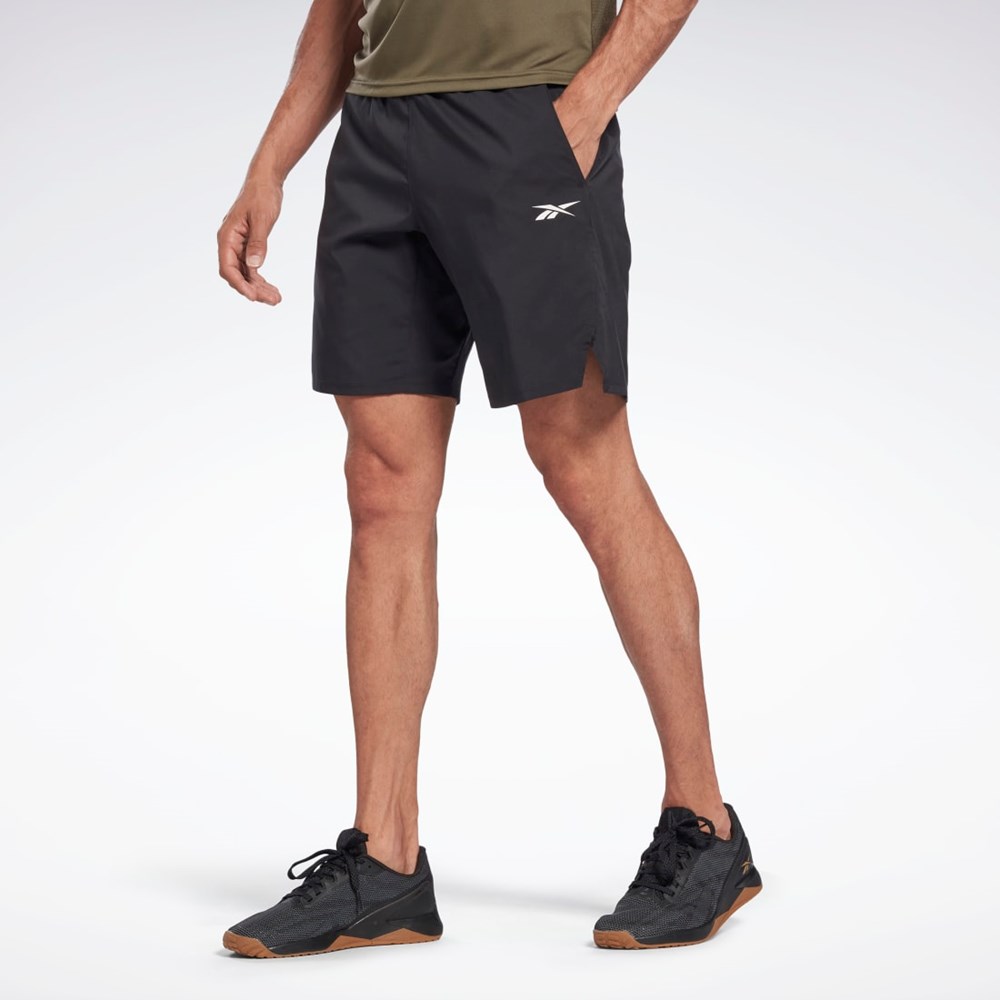 Night Black Reebok Workout Ready Strength Shorts | H46644