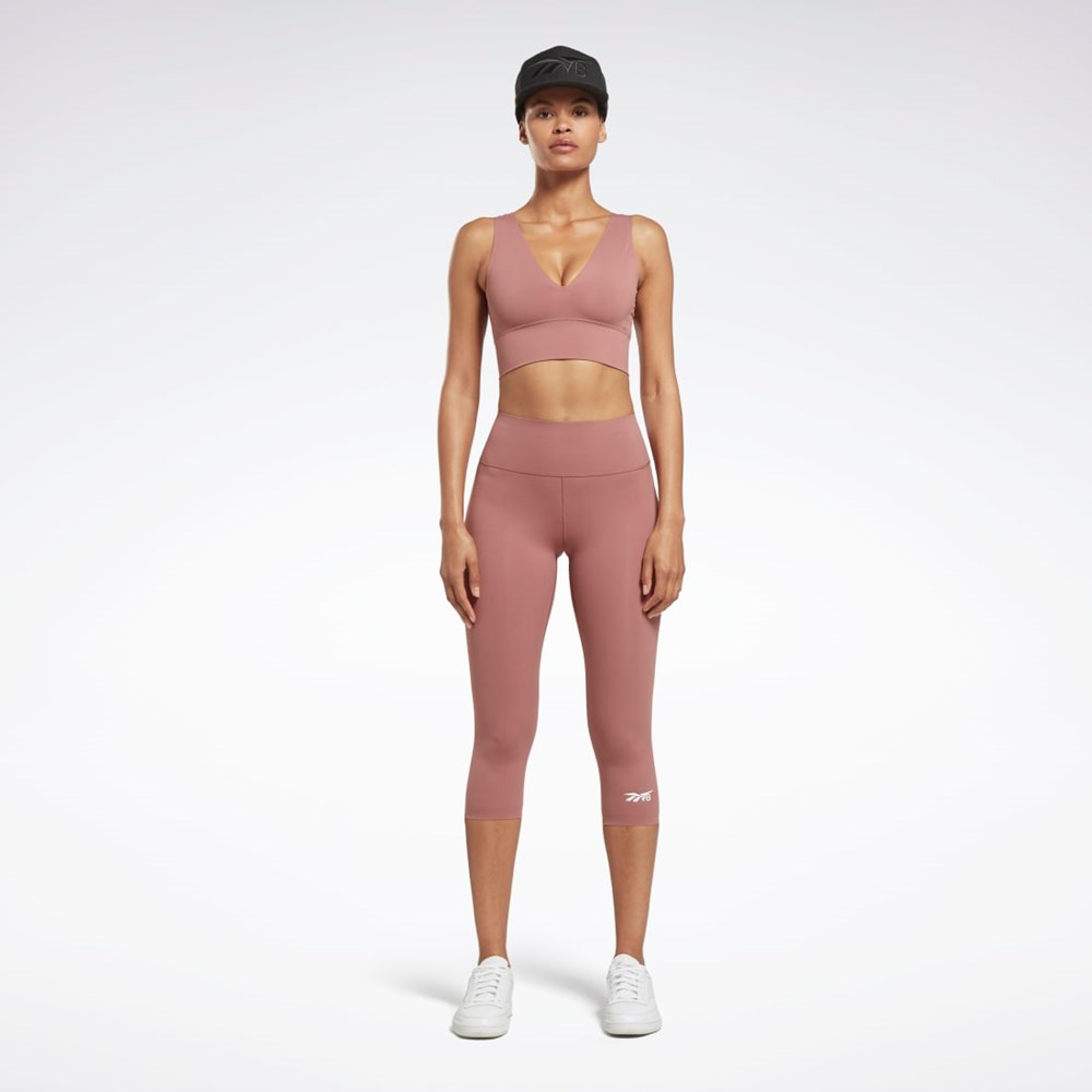 Parched Earth Reebok Victoria Beckham 5/8 Leggings | HU0419