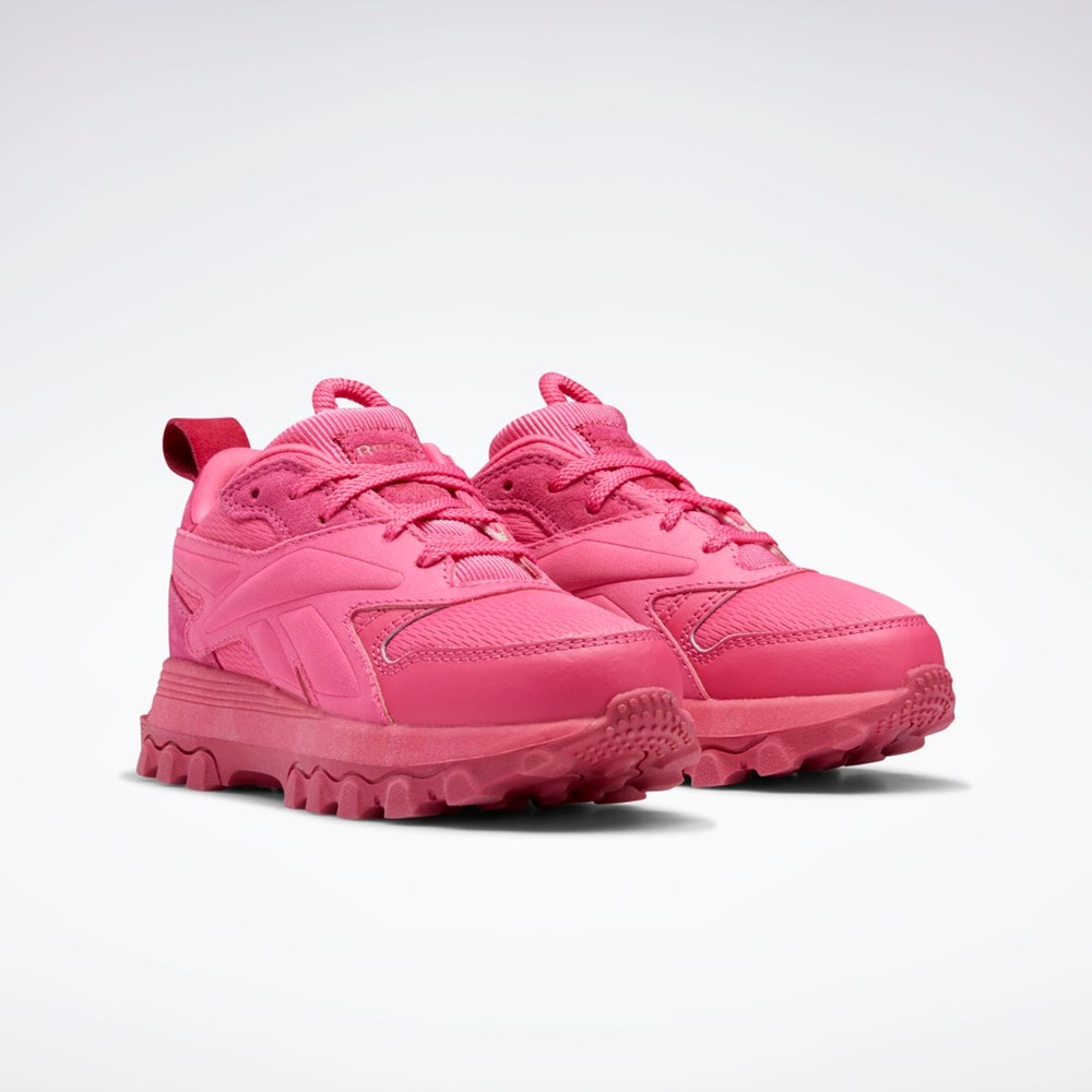 Pink Fusion / Pink Fusion / Rugged Rose Reebok Cardi B Classic Leather V2 Shoes - Preschool | GZ4267