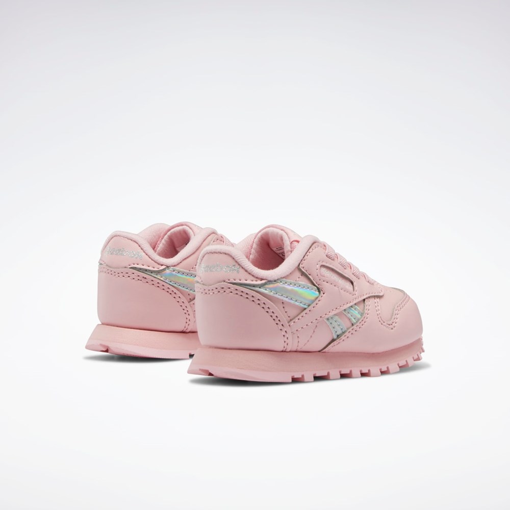 Pink Glow / Pink Glow / Pink Glow Reebok Classic Leather Shoes - Toddler | HQ3906