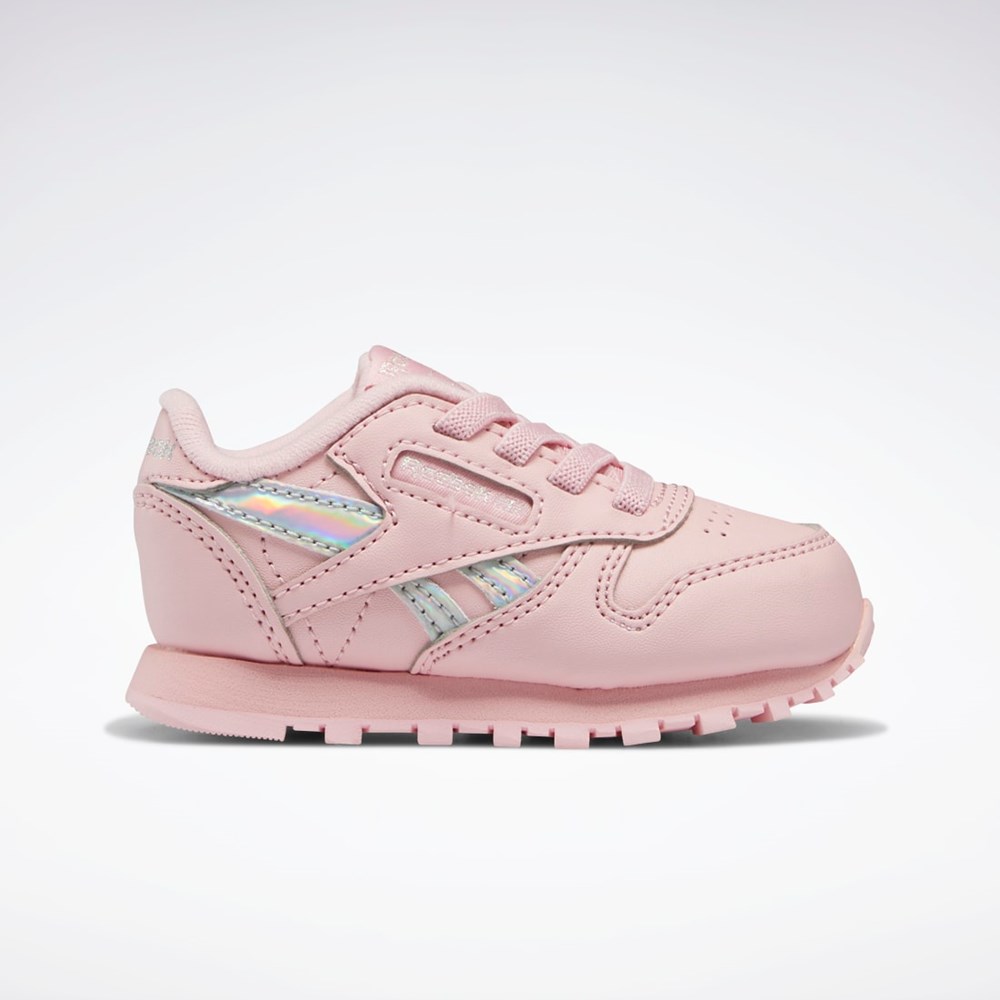 Pink Glow / Pink Glow / Pink Glow Reebok Classic Leather Shoes - Toddler | HQ3906