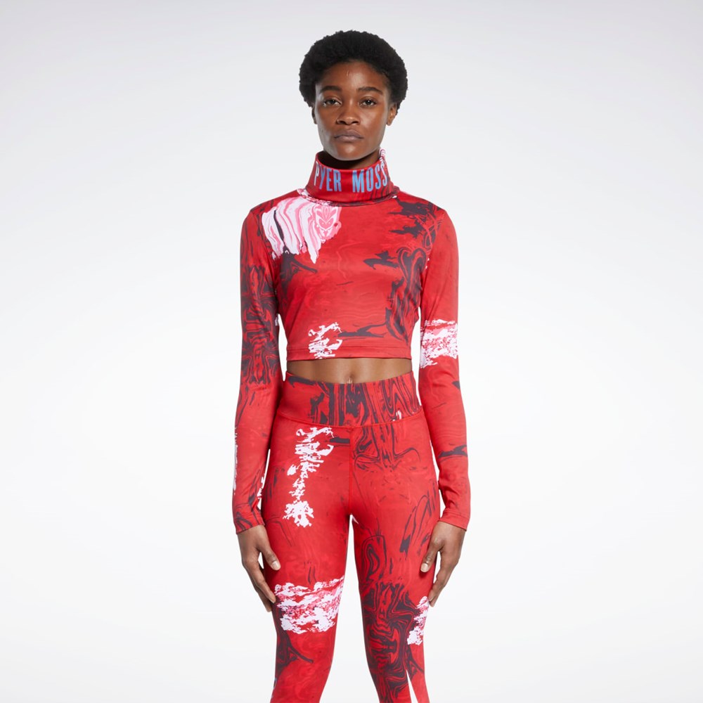 Primal Red Reebok Reebok by Pyer Moss Long Sleeve T-Shirt | HE6028