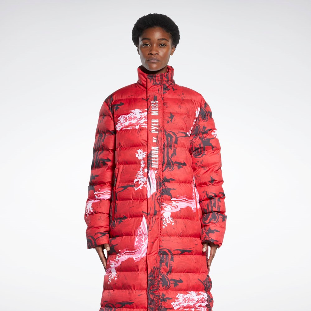 Primal Red Reebok Reebok by Pyer Moss Long Padded Coat | HE6040