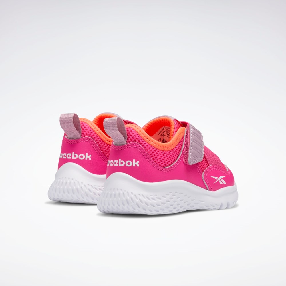 Proud Pink / Ftwr White / Orange Flare Reebok Weebok Flex Sprint Shoes - Toddler | GX9424