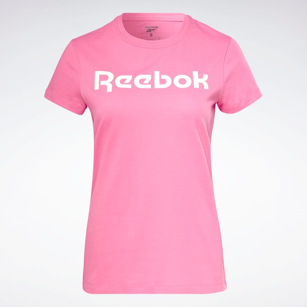 Proud Pink Reebok Training Essentials Graphic Tee | HH7268