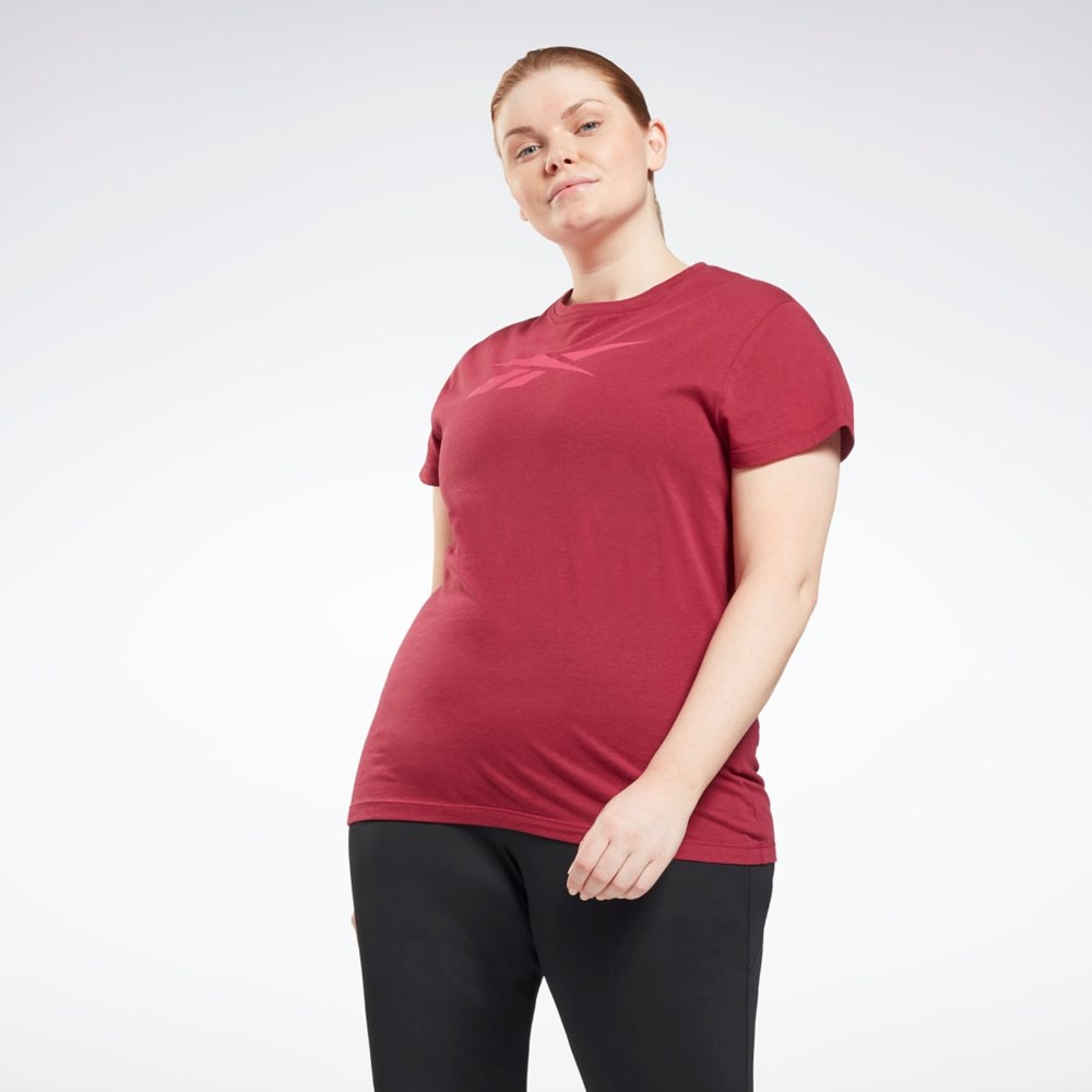 Punch Berry Reebok Graphic Vector T-Shirt (Plus Size) | GR9105