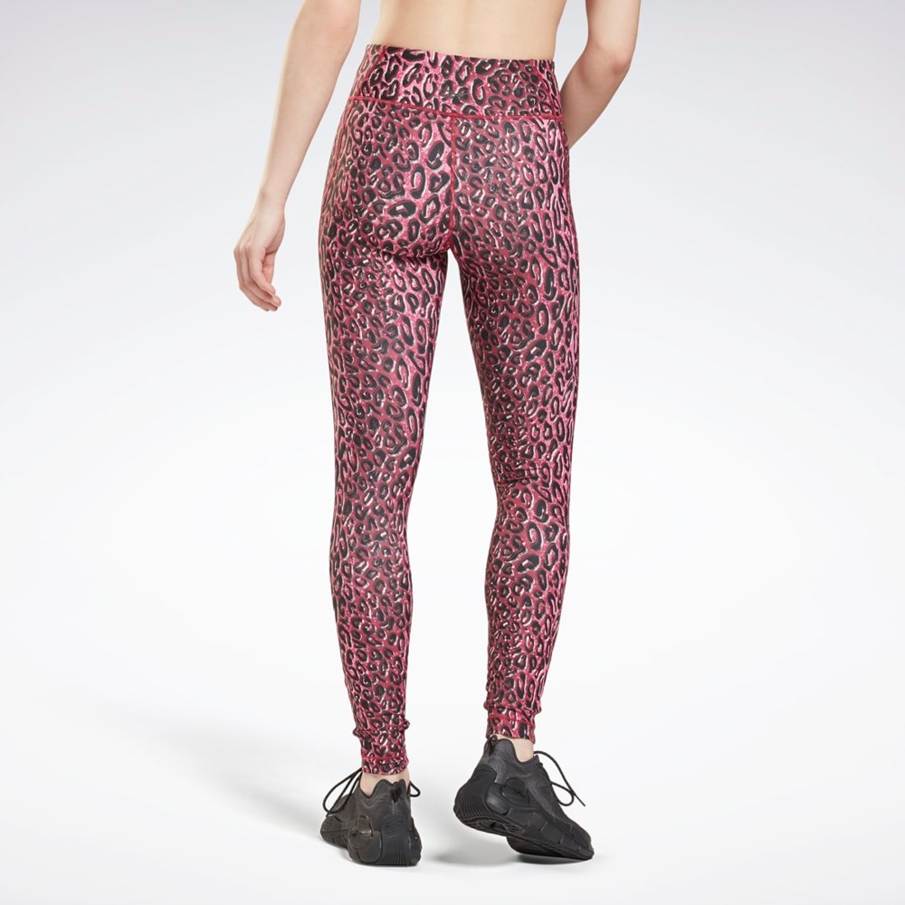 Punch Berry Reebok Lux Bold Leggings | H43950