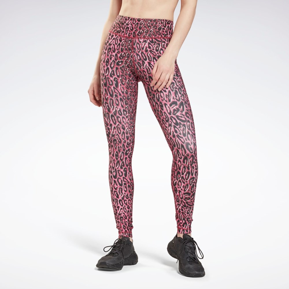 Punch Berry Reebok Lux Bold Leggings | H43950