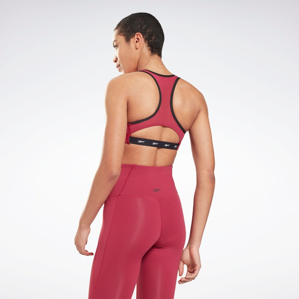 Punch Berry Reebok Reebok Lux Racer Vector Sports Bra | GU3251