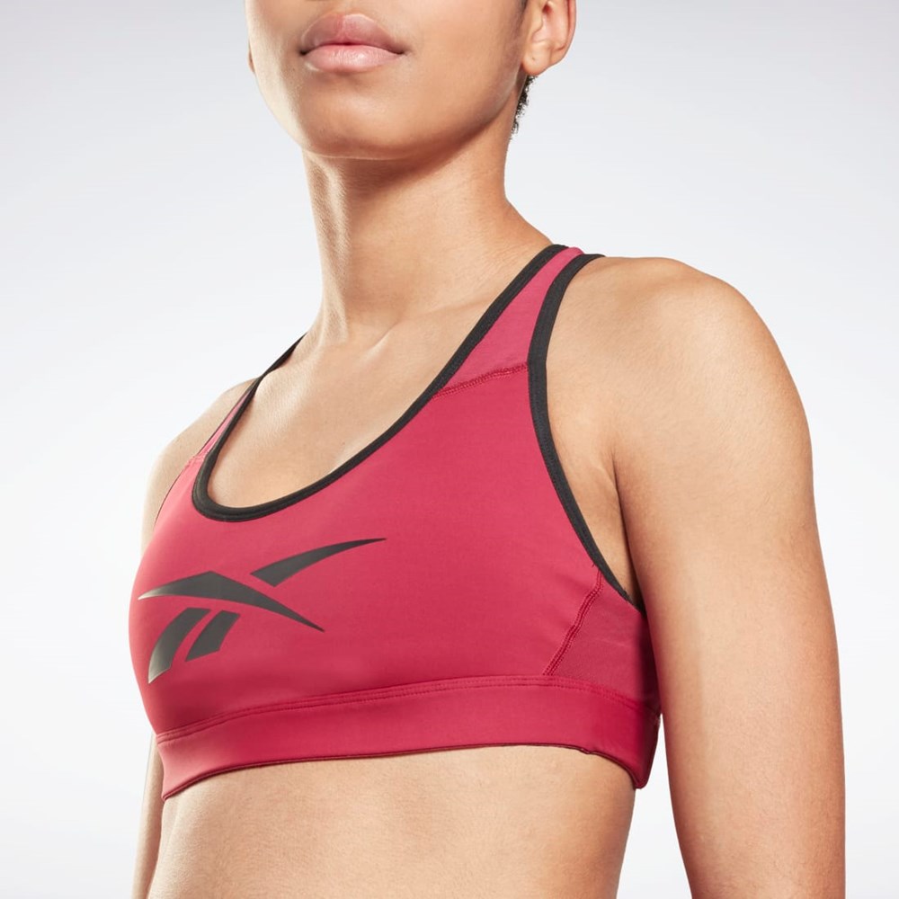 Punch Berry Reebok Reebok Lux Racer Vector Sports Bra | GU3251