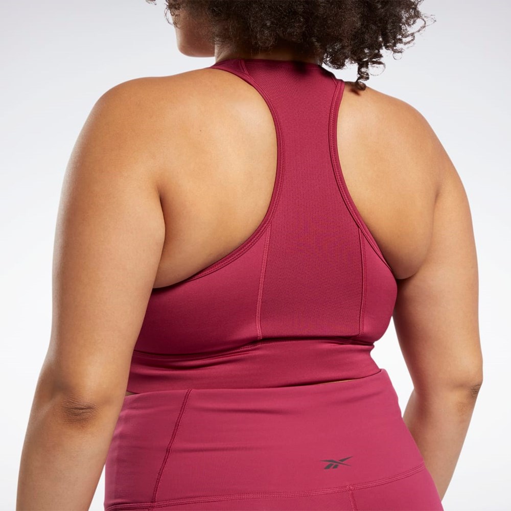 Punch Berry Reebok Running Essentials Sports Bra (Plus Size) | GR9281