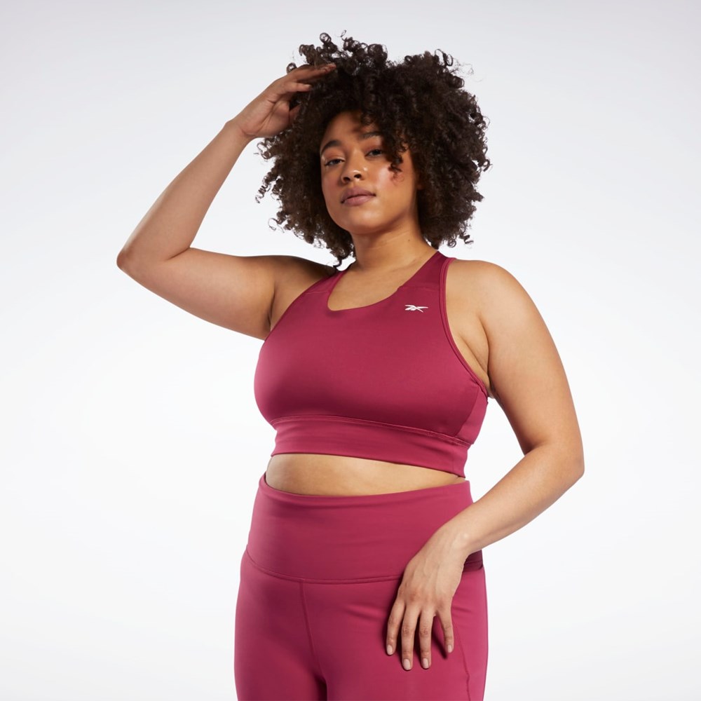 Punch Berry Reebok Running Essentials Sports Bra (Plus Size) | GR9281