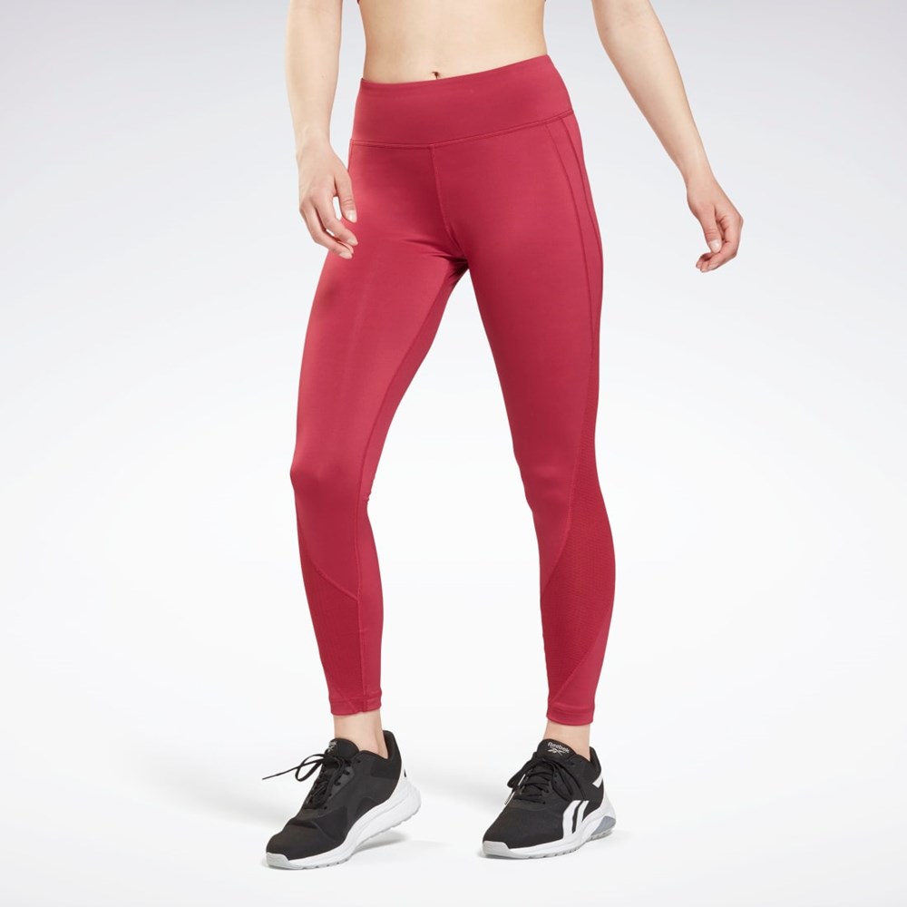 Punch Berry Reebok Workout Ready Mesh Leggings | GV0843