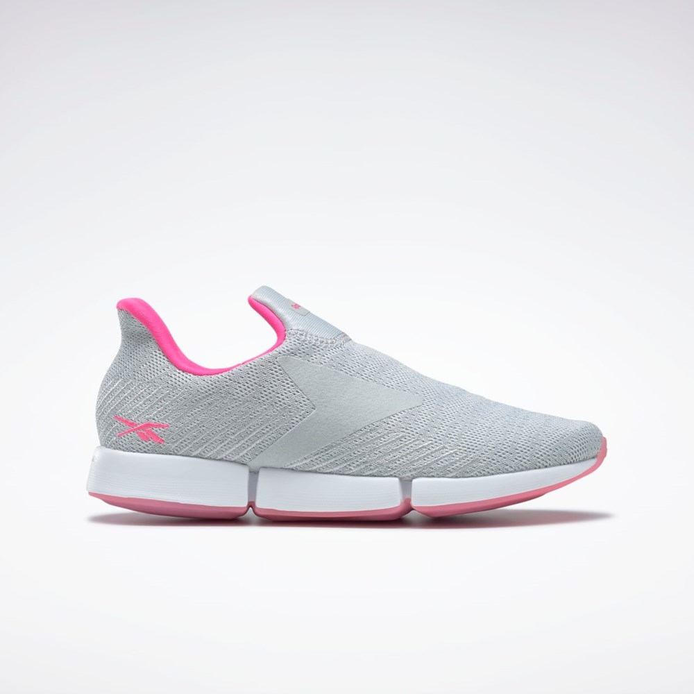 Pure Grey 2 / Ftwr White / Atomic Pink Reebok DailyFit DMX Slip-On  Shoes | GZ5618