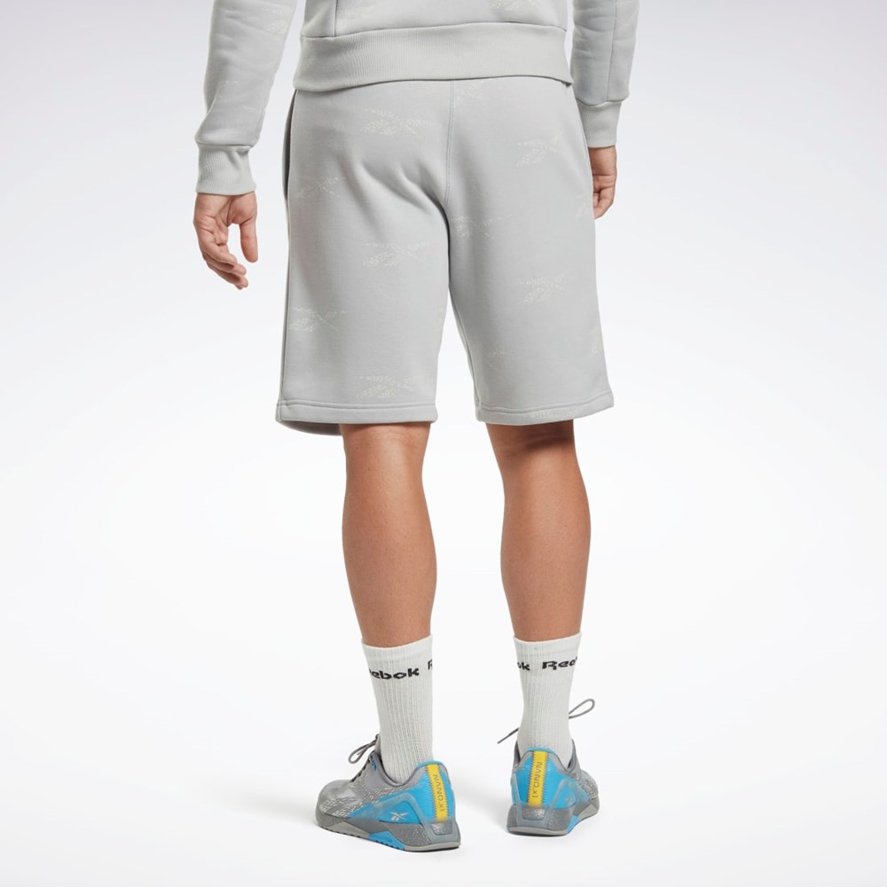 Pure Grey 3 Reebok Reebok Identity Vector Fleece Shorts | HN6885