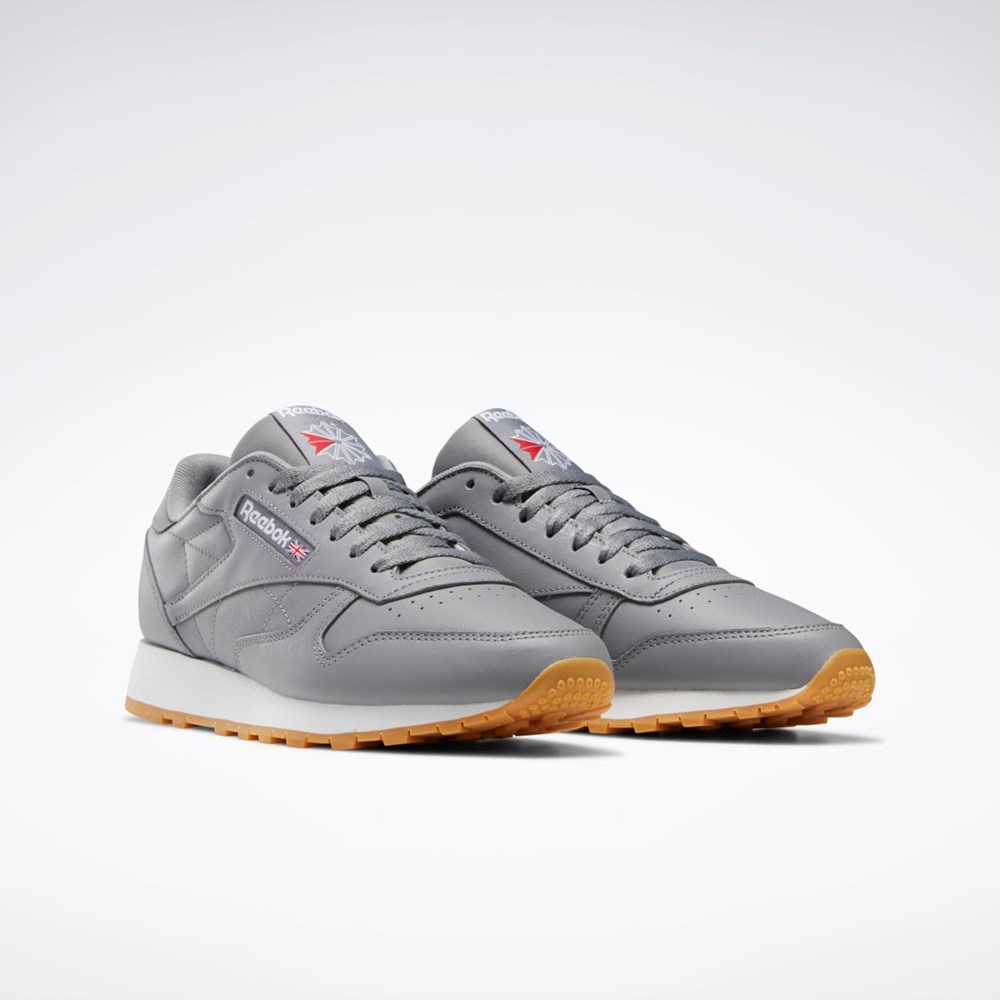 Pure Grey 5 / Ftwr White / Reebok Rubber Gum-03 Reebok Classic Leather Shoes | GY3599