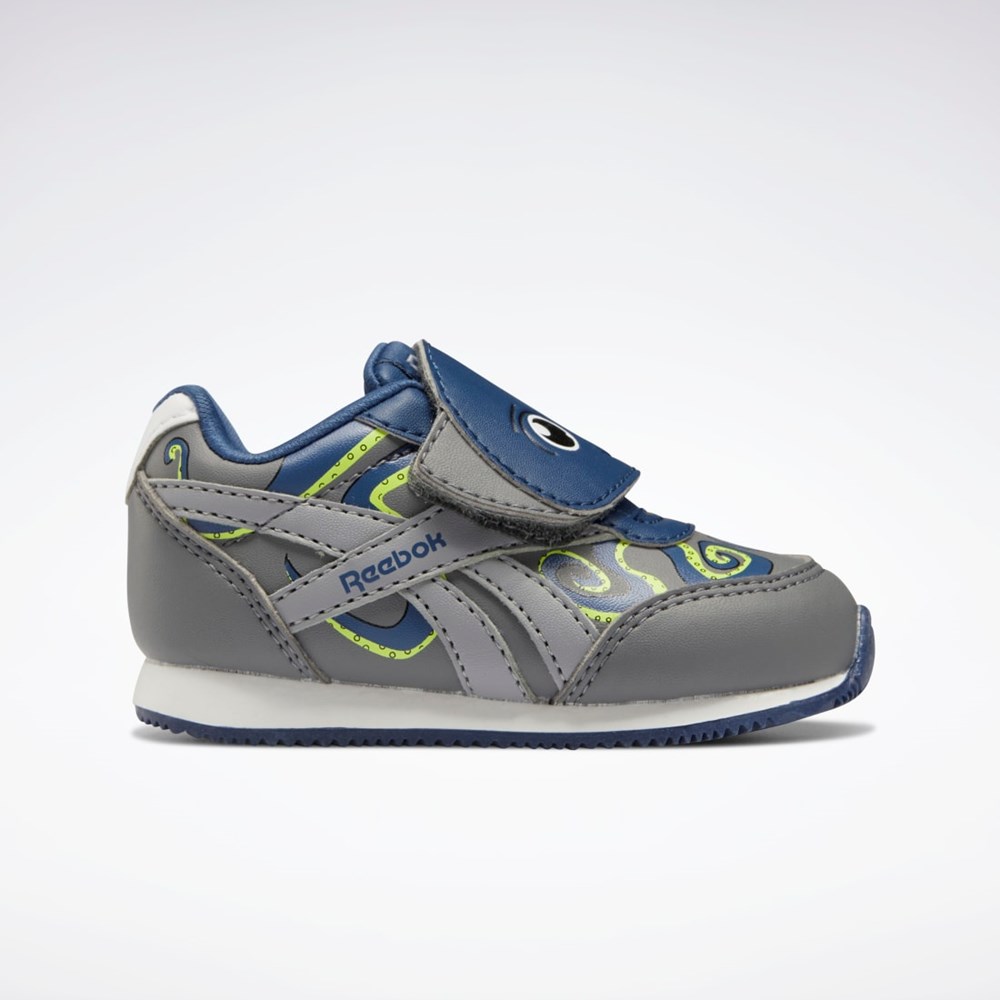 Pure Grey 6 / Batik Blue / Acid Yellow Reebok Royal Classic Jogger 2 Shoes - Toddler | GW7761