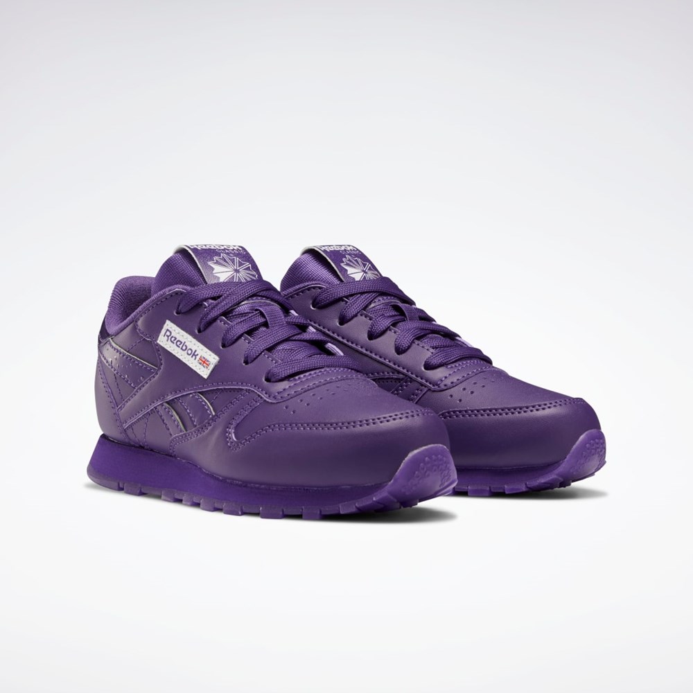 Purple Emperor / Purple Emperor / Purple Emperor Reebok Popsicle Classic Leather Shoes - Preschool | HR0663