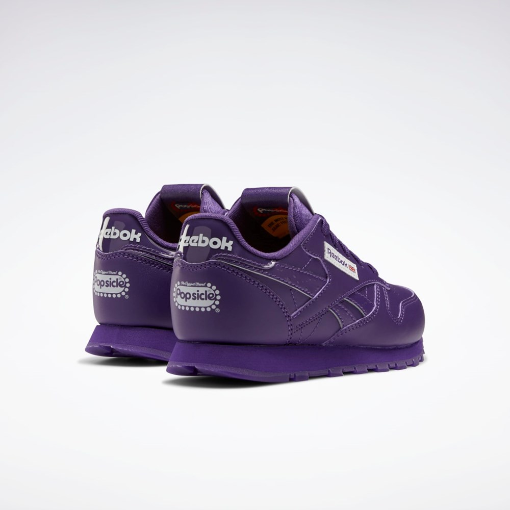 Purple Emperor / Purple Emperor / Purple Emperor Reebok Popsicle Classic Leather Shoes - Preschool | HR0663