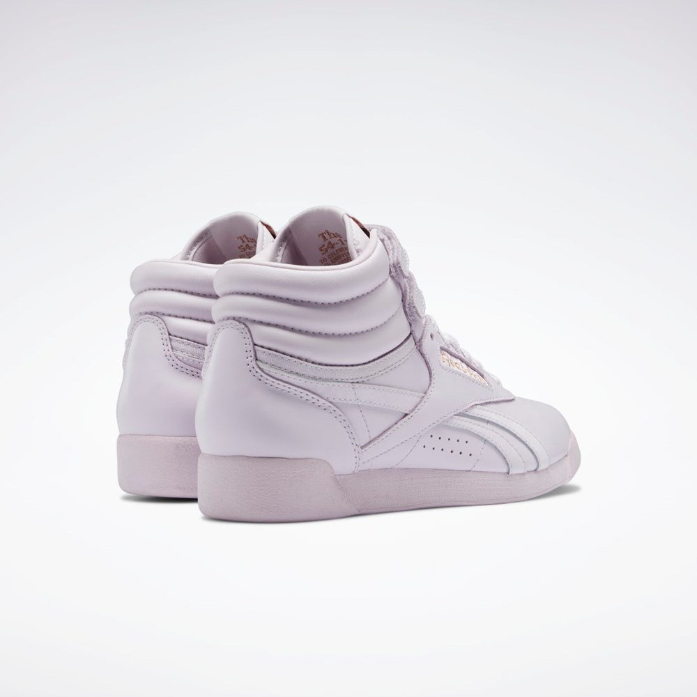 Quartz Glow / Lilac Fog / Ftwr White Reebok Cardi B Freestyle Hi Shoes | GV6613