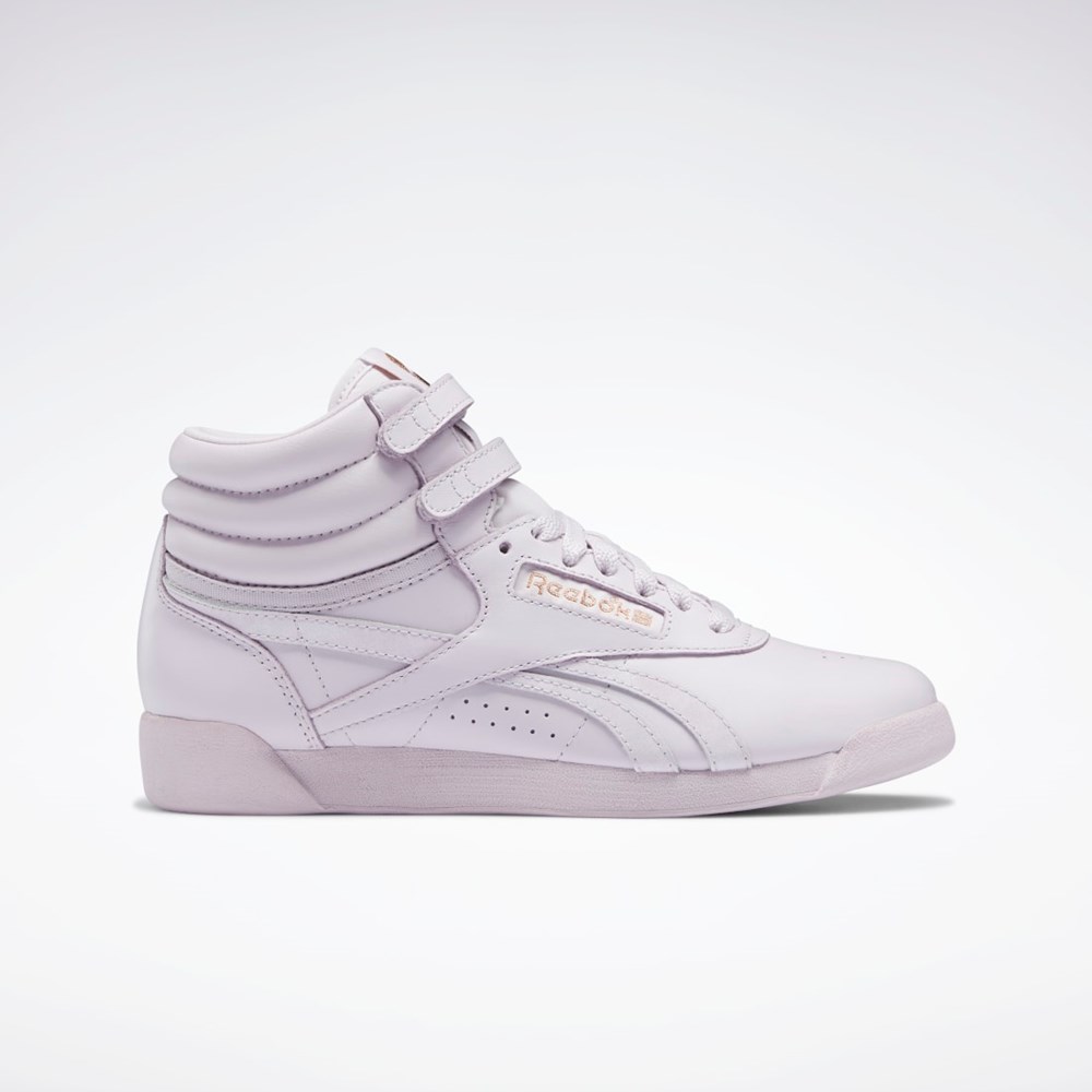 Quartz Glow / Lilac Fog / Ftwr White Reebok Cardi B Freestyle Hi Shoes | GV6613