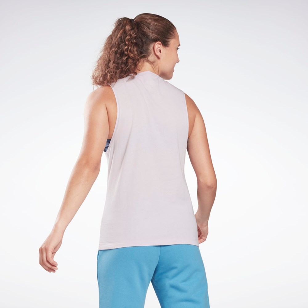 Quartz Glow Reebok Training Essentials Muscle Tank Top | H51875