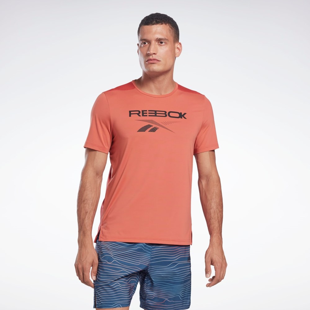 Rhodonite Reebok ACTIVCHILL Graphic Move T-Shirt | H46598