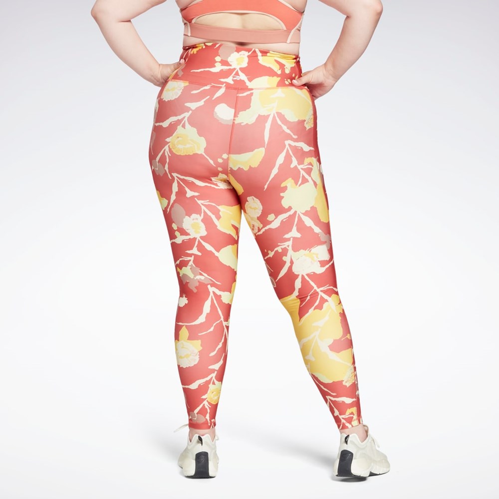 Rhodonite Reebok MYT Printed Leggings (Plus Size) | HA0528