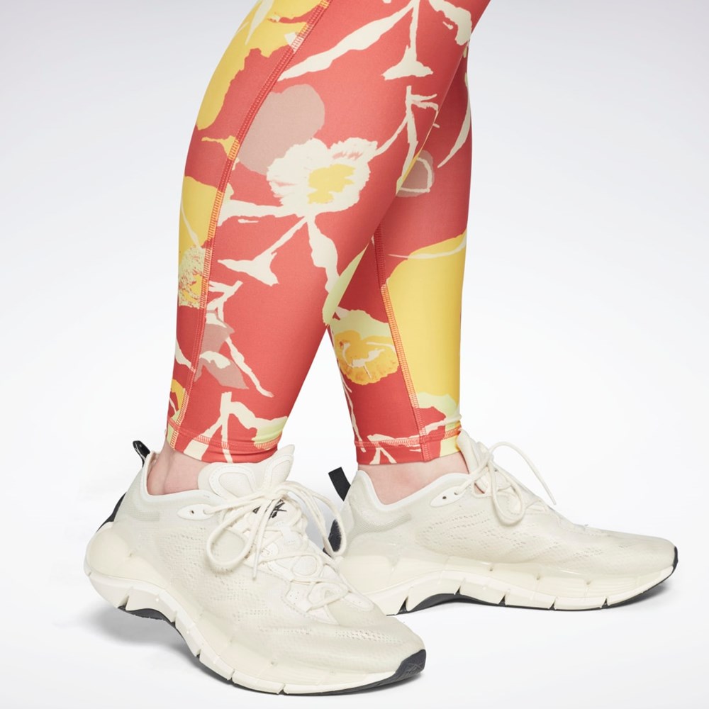 Rhodonite Reebok MYT Printed Leggings (Plus Size) | HA0528