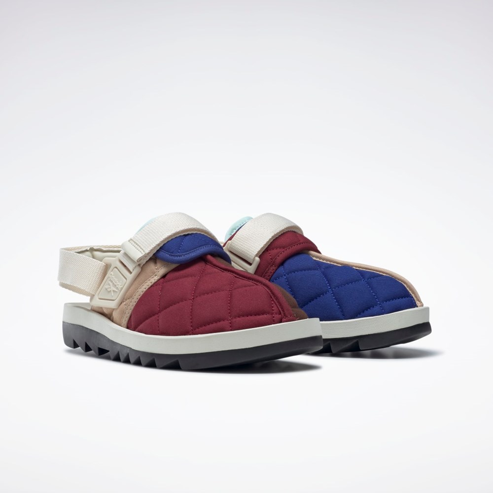 Sahara / Classic Cobalt / Classic Burgundy Reebok Beatnik Slides | HQ6250