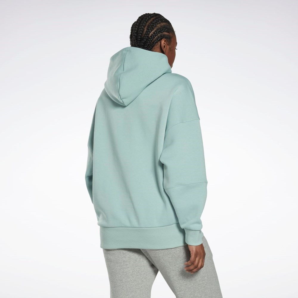 Seaside Grey Reebok Studio Recycled Oversize Hoodie | HM5090