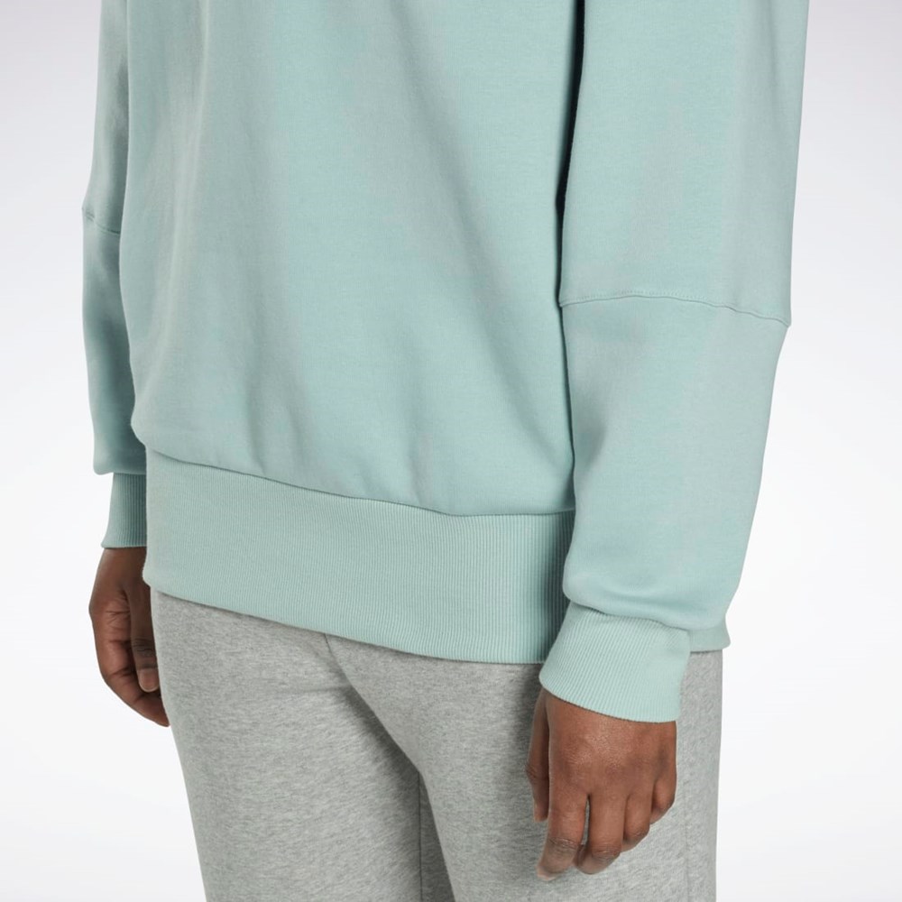 Seaside Grey Reebok Studio Recycled Oversize Hoodie | HM5090