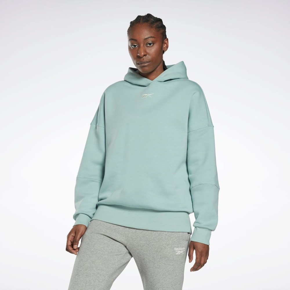 Seaside Grey Reebok Studio Recycled Oversize Hoodie | HM5090