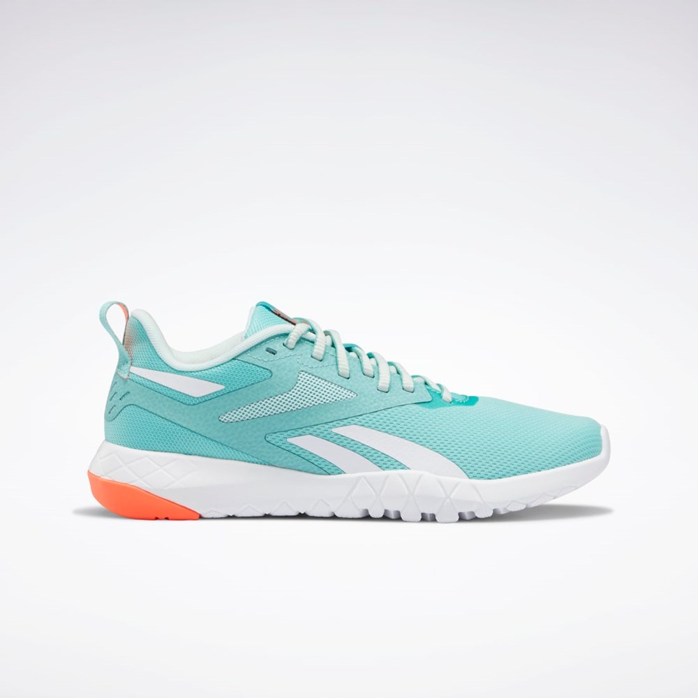 Semi Classic Teal / Mist / Orange Flare Reebok Flexagon Force 4 Training Shoes | GY6252