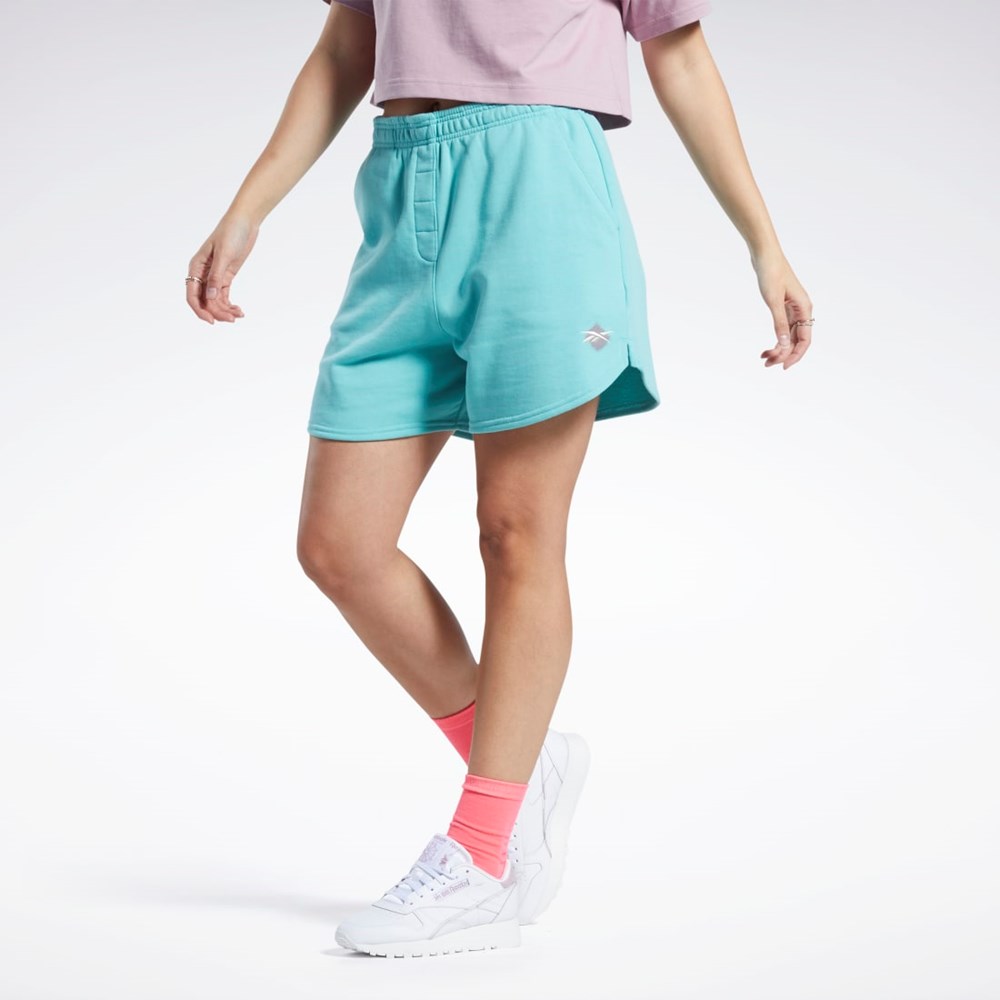 Semi Classic Teal Reebok Classics Knit Shorts | HN1846