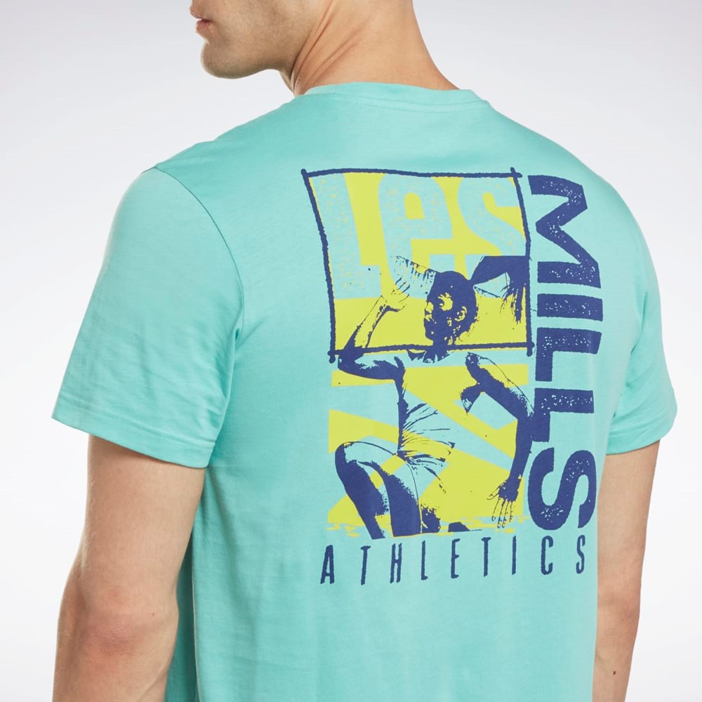 Semi Classic Teal Reebok Les Mills® Graphic T-Shirt | HN6059