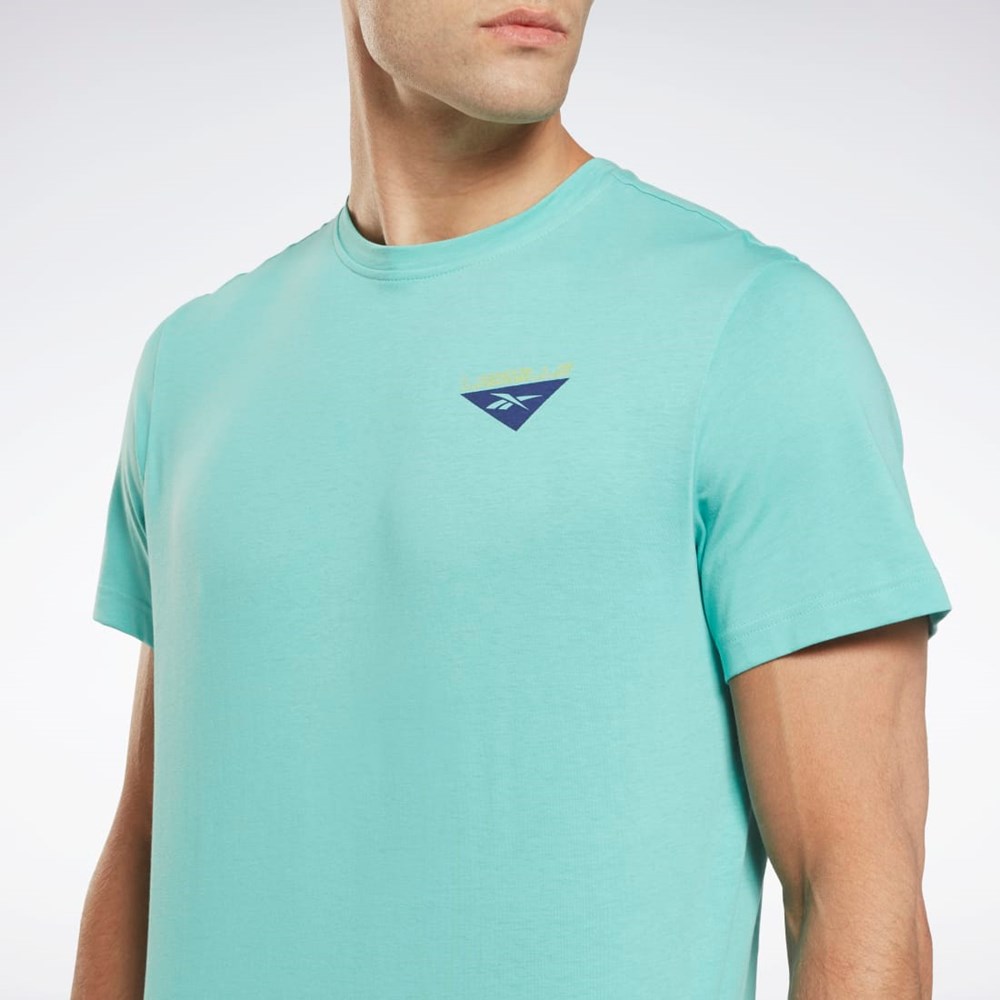 Semi Classic Teal Reebok Les Mills® Graphic T-Shirt | HN6059