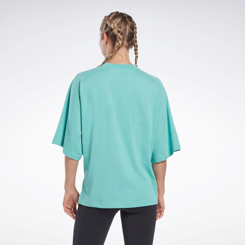 Semi Classic Teal Reebok Les Mills® Layering T-Shirt | HN6046