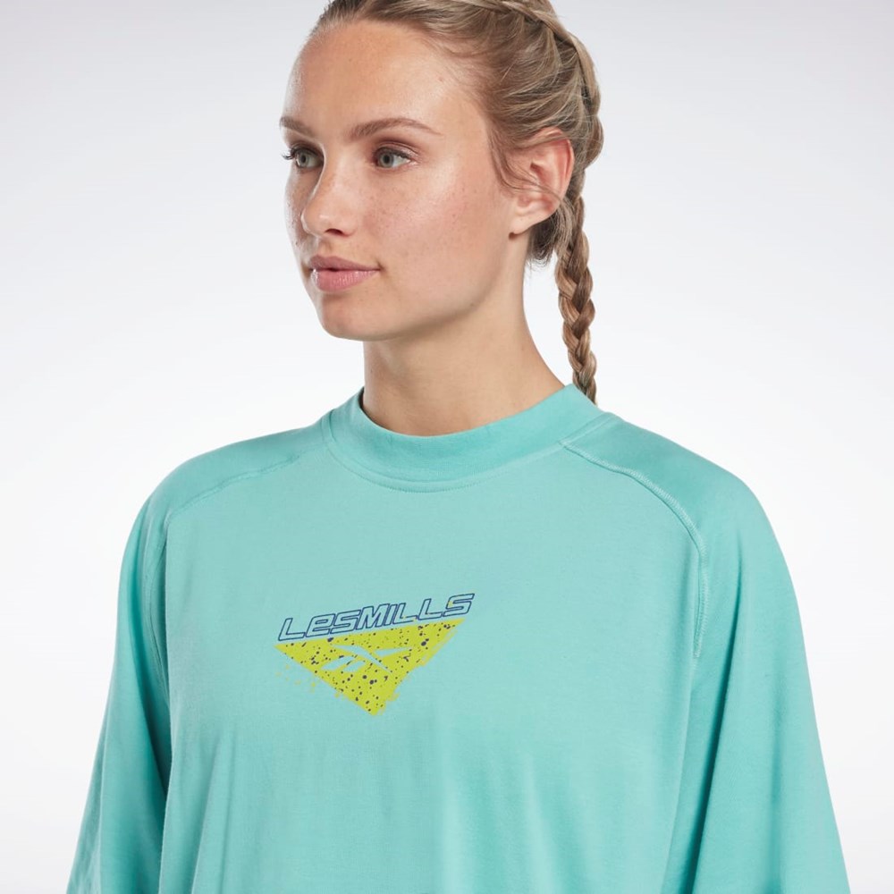 Semi Classic Teal Reebok Les Mills® Layering T-Shirt | HN6046