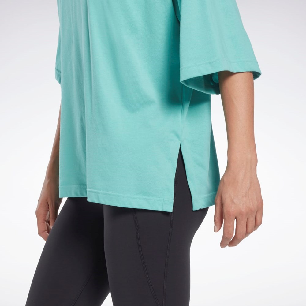 Semi Classic Teal Reebok Les Mills® Layering T-Shirt | HN6046