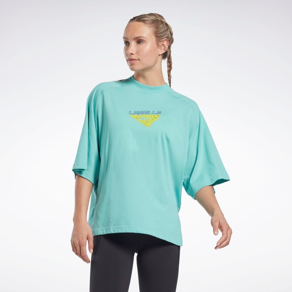 Semi Classic Teal Reebok Les Mills® Layering T-Shirt | HN6046