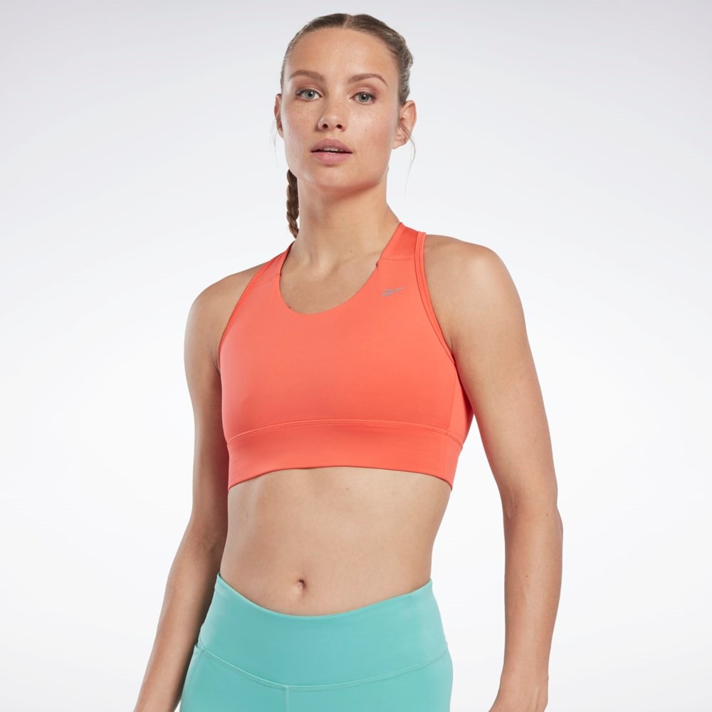 Semi Orange Flare Reebok Running Essentials High-Impact Bra | HK4775