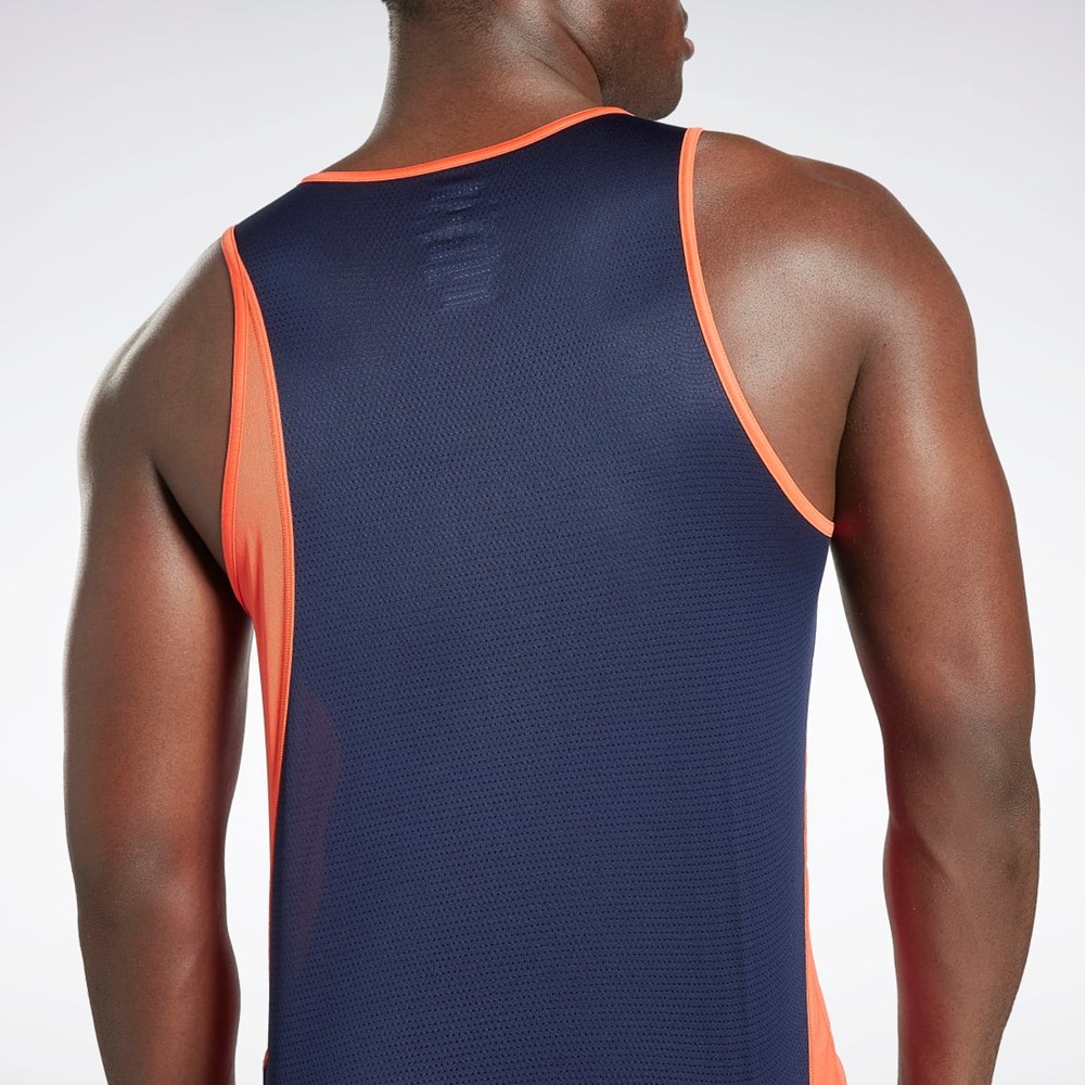 Semi Orange Flare Reebok Running Speedwick Singlet | HK0008