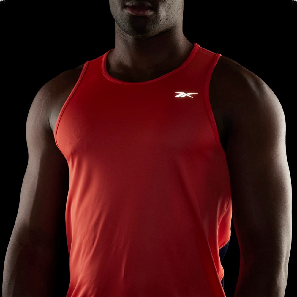 Semi Orange Flare Reebok Running Speedwick Singlet | HK0008