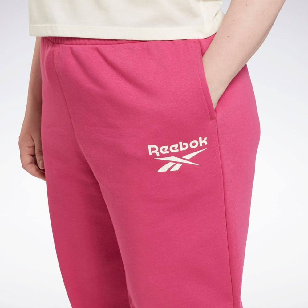 Semi Proud Pink Reebok Reebok Identity Logo Fleece Joggers (Plus Size) | HN4368